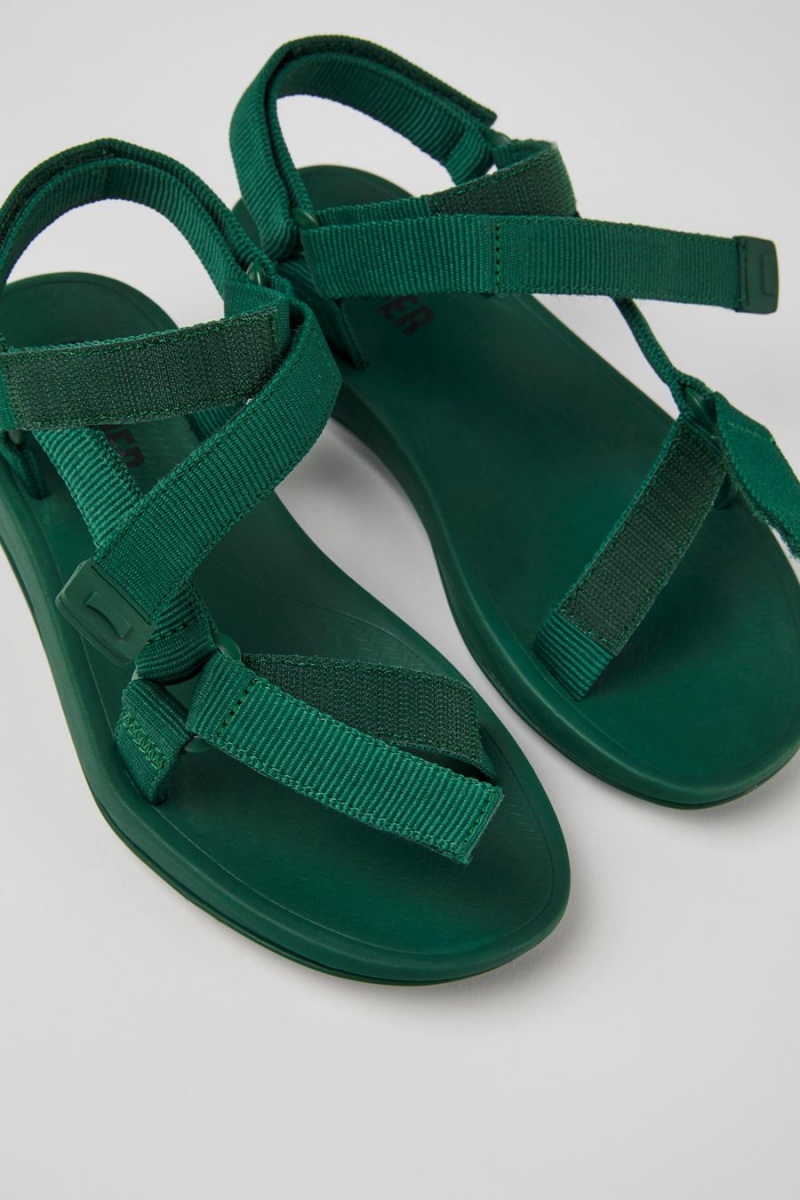 Sandalias Camper Match Textil Mujer Verde | IFGXV-8340