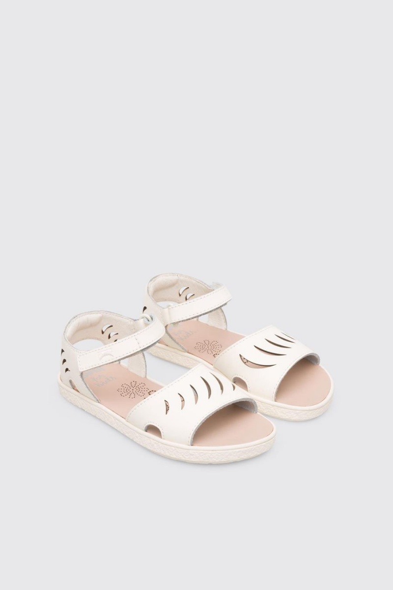 Sandalias Camper Miko Cream Niña Blancas | JLVBI-9845