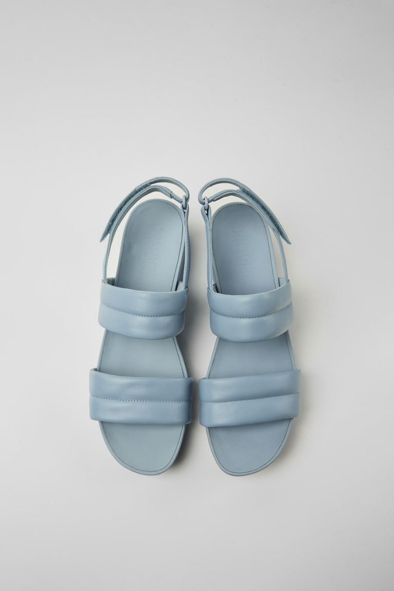 Sandalias Camper Minikaah Cuero Mujer Azules | NEWXV-4321