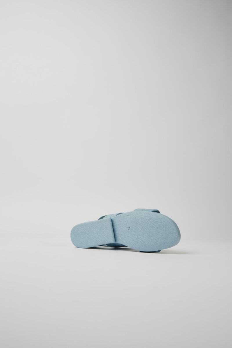Sandalias Camper Minikaah Cuero Mujer Azules | NEWXV-4321