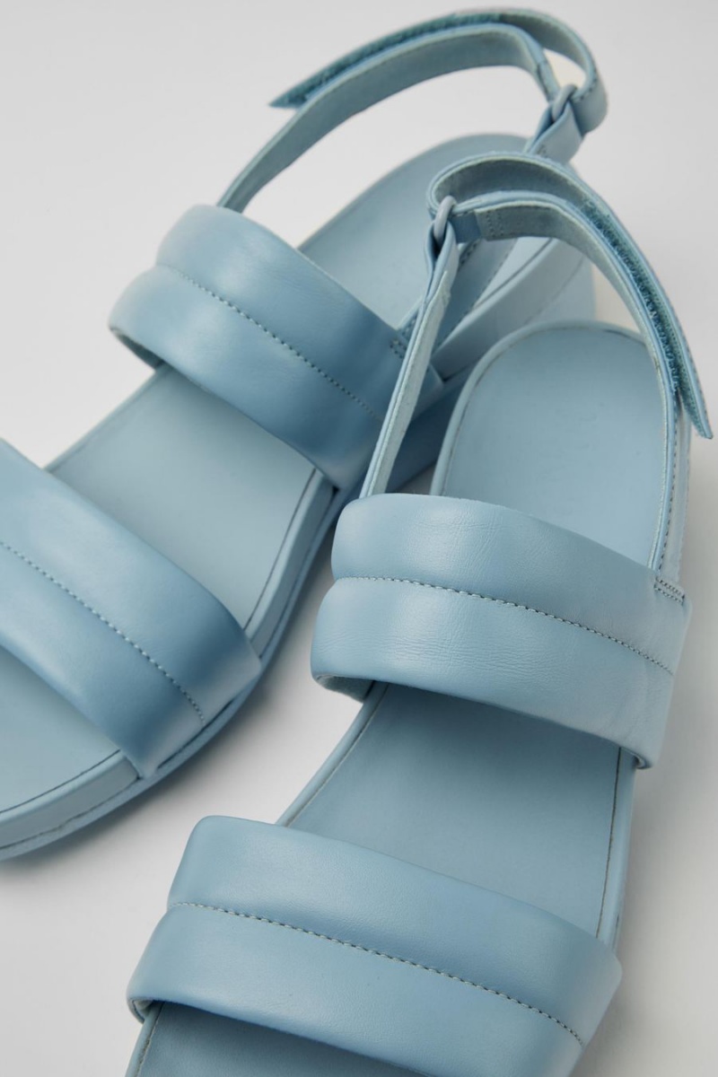 Sandalias Camper Minikaah Cuero Mujer Azules | NEWXV-4321