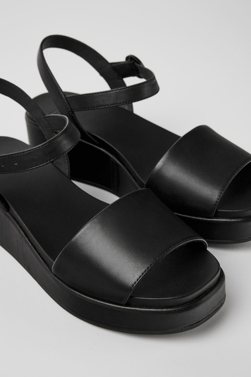 Sandalias Camper Misia Mujer Negras | KLQTB-7314