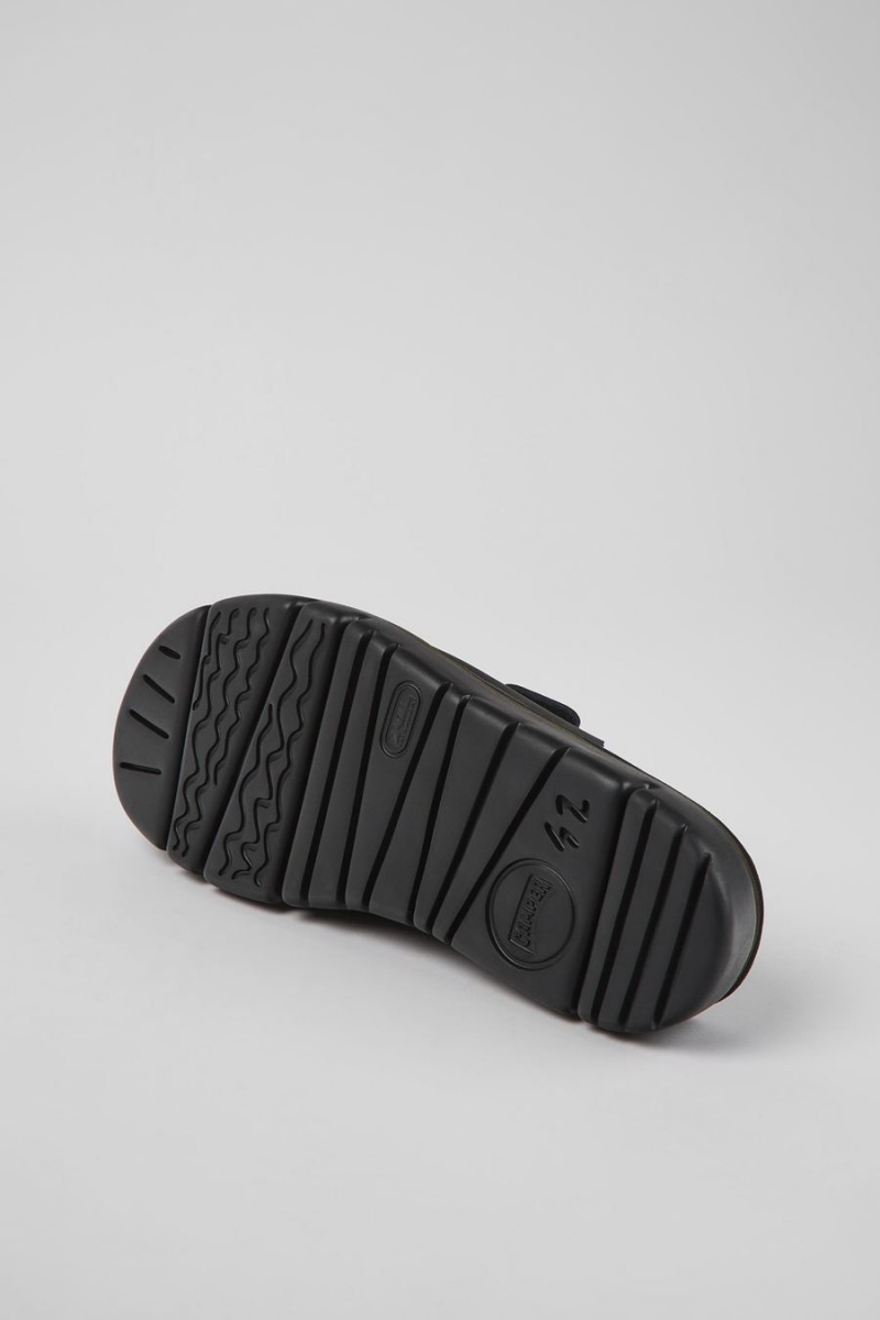 Sandalias Camper Oruga Hombre Negras | DUGZC-0847