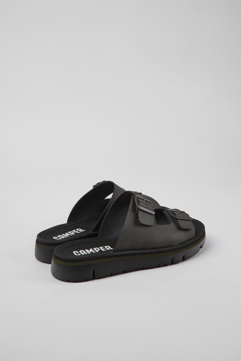 Sandalias Camper Oruga Hombre Negras | YKCEF-8907