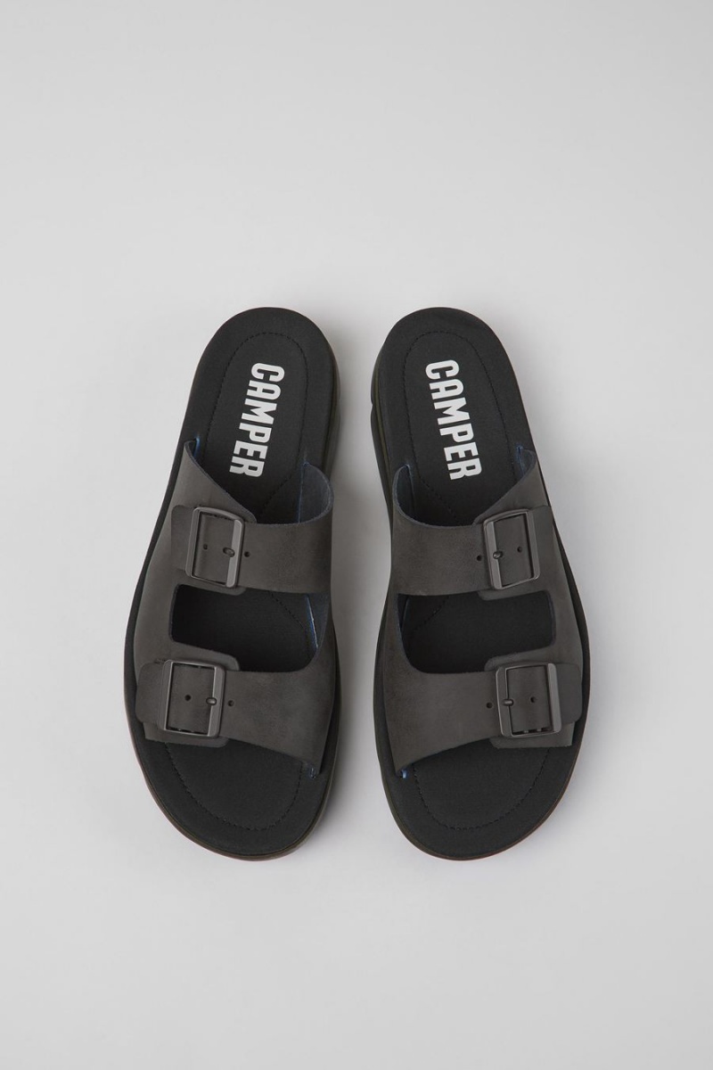 Sandalias Camper Oruga Hombre Negras | YKCEF-8907