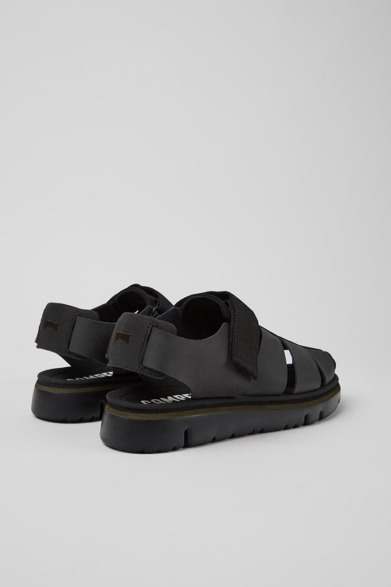 Sandalias Camper Oruga Hombre Negras | ZLJCG-2107