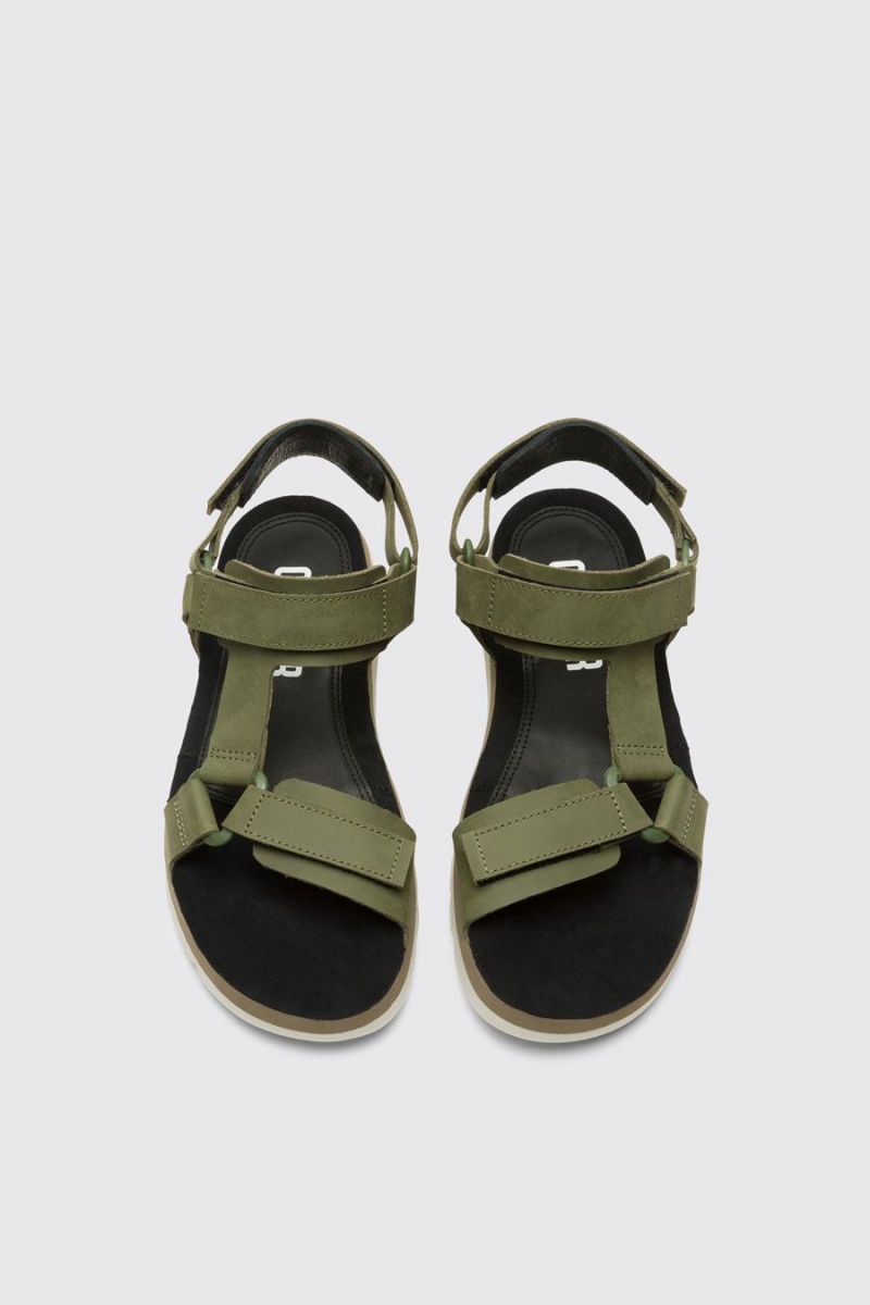Sandalias Camper Oruga Hombre Verde | YUROJ-9415