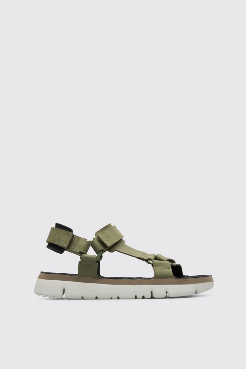 Sandalias Camper Oruga Hombre Verde | YUROJ-9415