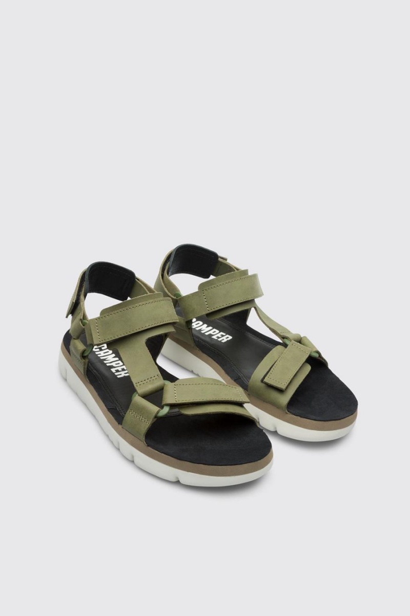 Sandalias Camper Oruga Hombre Verde | YUROJ-9415