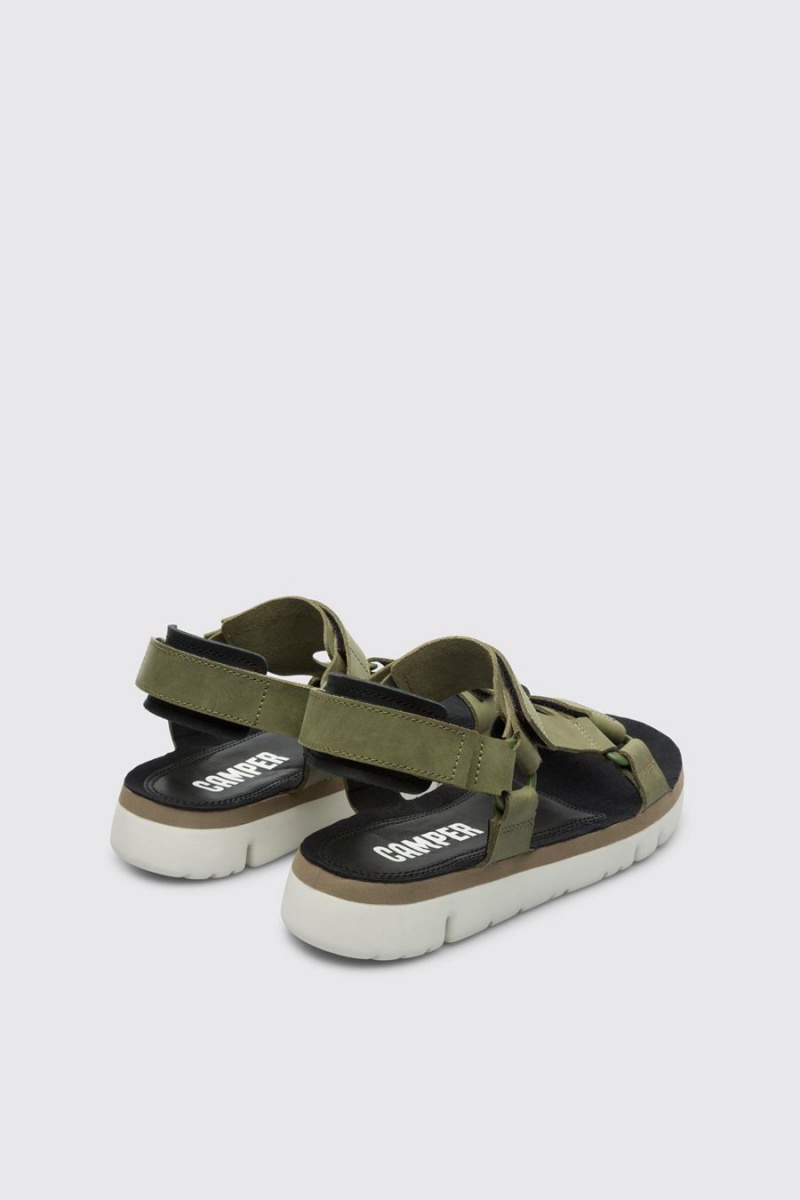 Sandalias Camper Oruga Hombre Verde | YUROJ-9415