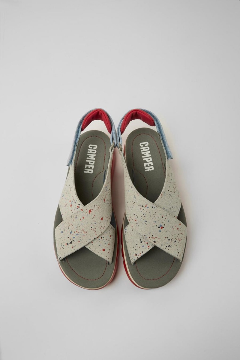 Sandalias Camper Oruga Mujer Beige | ELUIH-5106