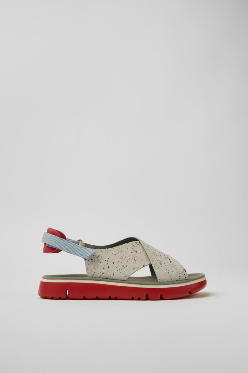 Sandalias Camper Oruga Mujer Beige | ELUIH-5106