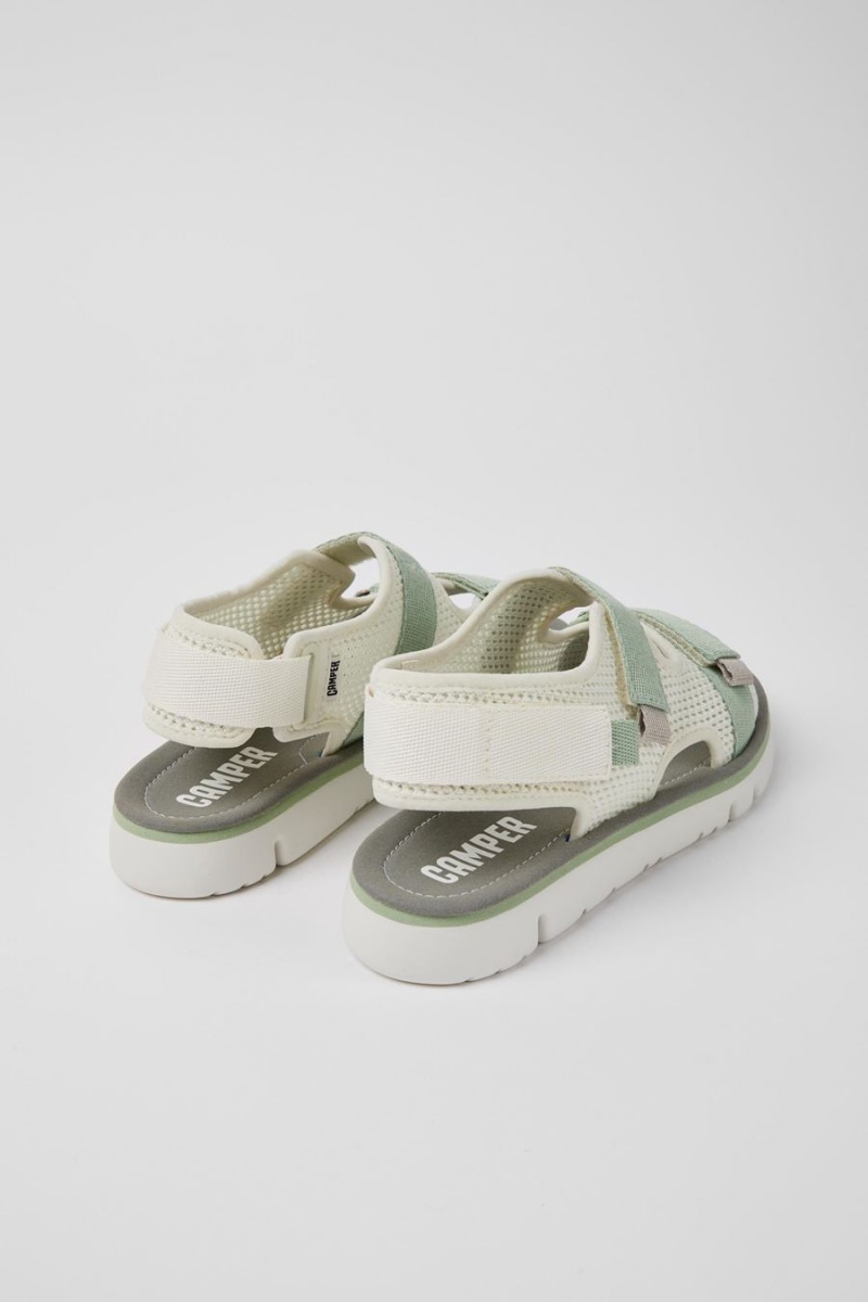Sandalias Camper Oruga Mujer Blancas | EZMTI-6179