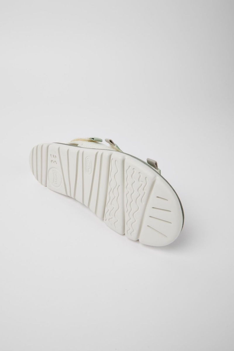 Sandalias Camper Oruga Mujer Blancas | EZMTI-6179