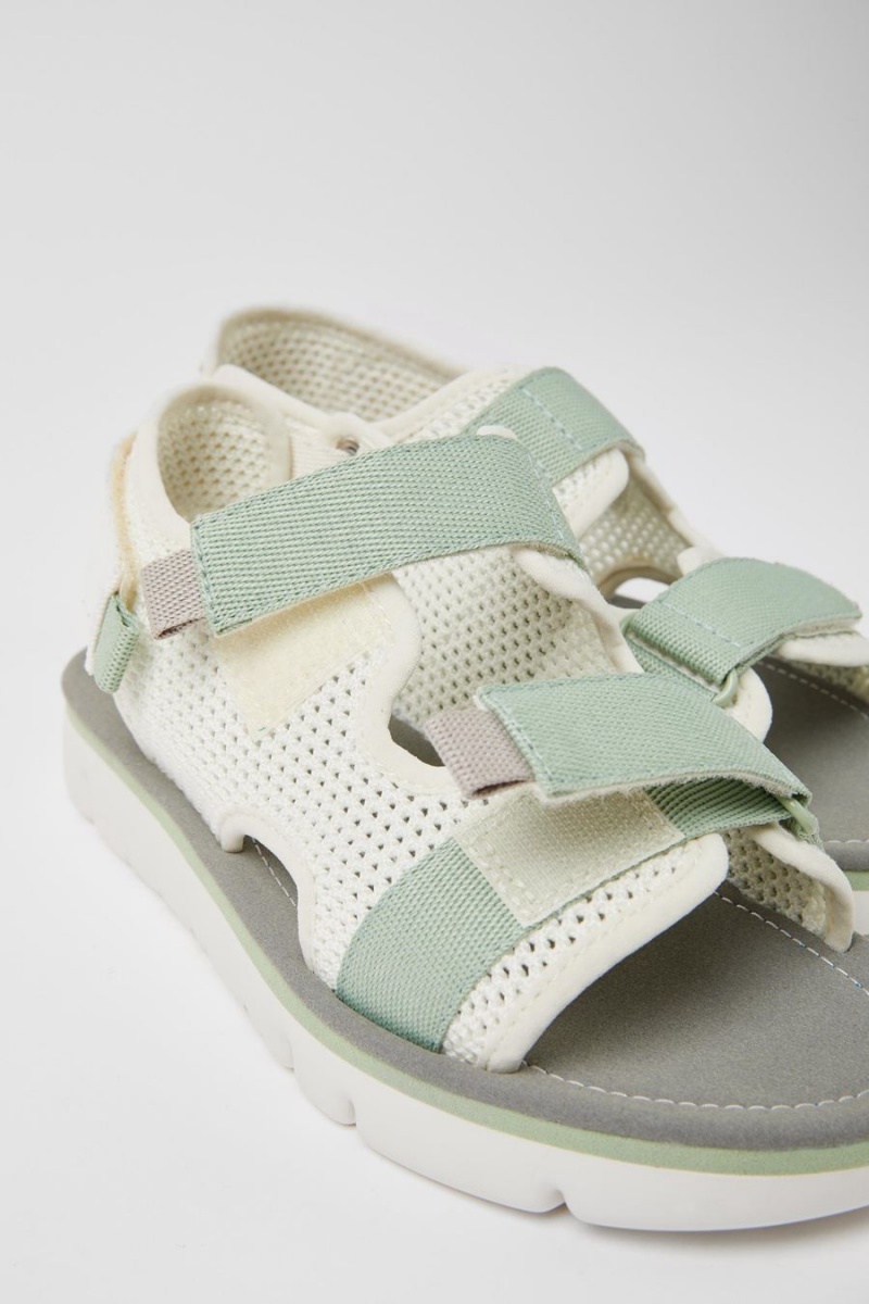 Sandalias Camper Oruga Mujer Blancas | EZMTI-6179