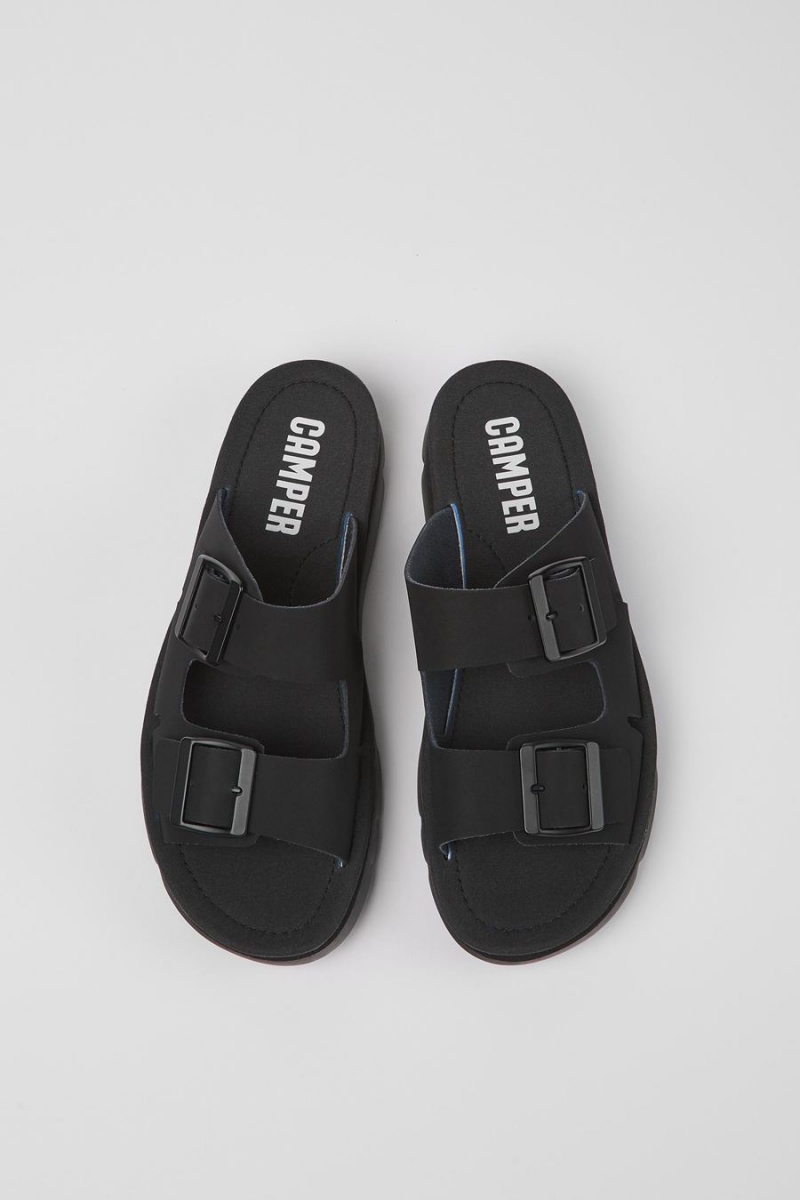 Sandalias Camper Oruga Mujer Negras | RBSOY-3054