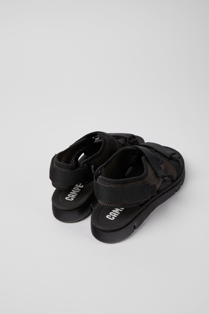 Sandalias Camper Oruga Mujer Negras | TOIVN-2936