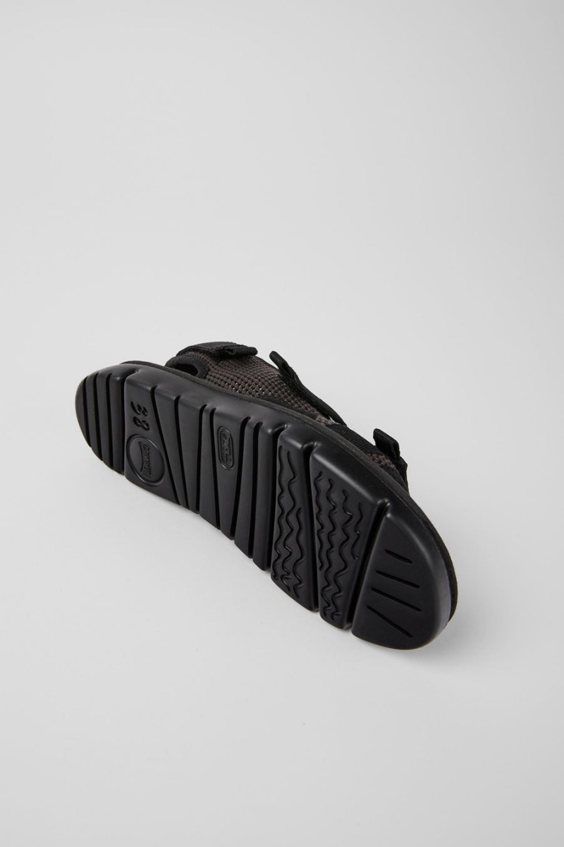 Sandalias Camper Oruga Mujer Negras | TOIVN-2936