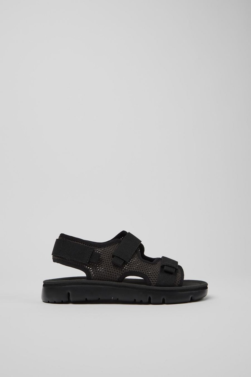 Sandalias Camper Oruga Mujer Negras | TOIVN-2936