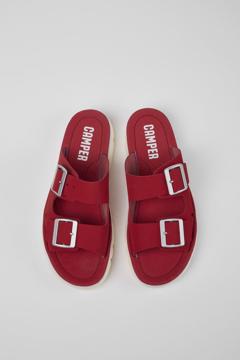 Sandalias Camper Oruga Mujer Rojas | SCYJN-6425