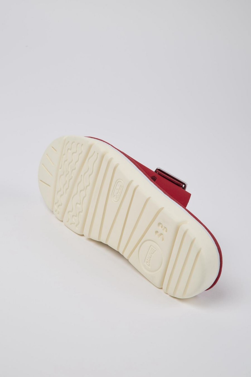 Sandalias Camper Oruga Mujer Rojas | SCYJN-6425