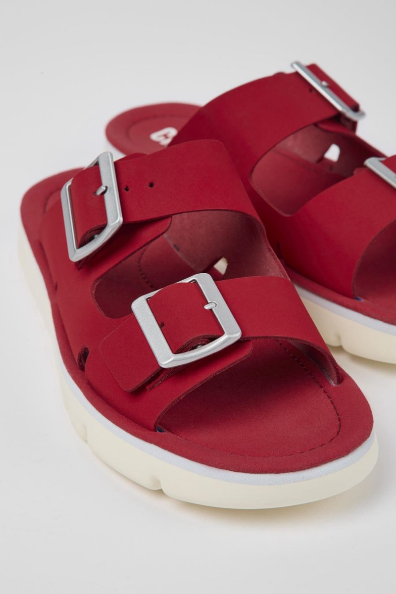 Sandalias Camper Oruga Mujer Rojas | SCYJN-6425