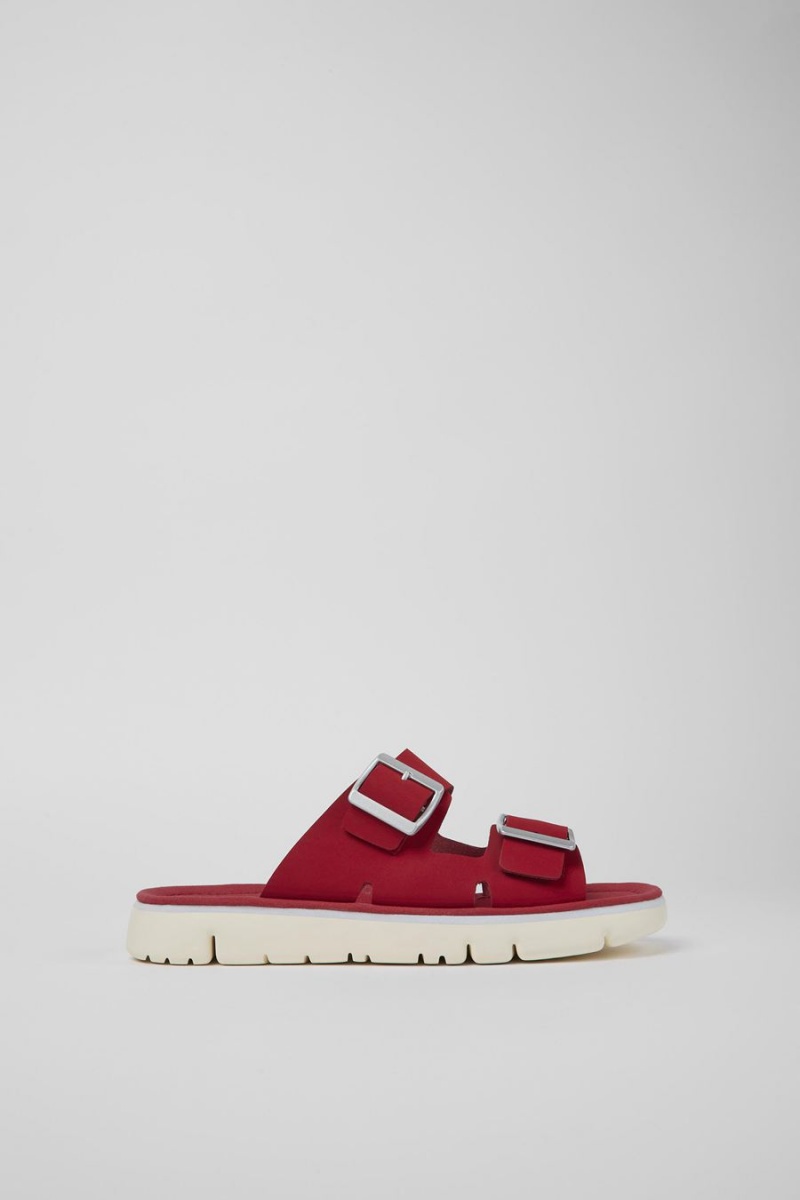 Sandalias Camper Oruga Mujer Rojas | SCYJN-6425