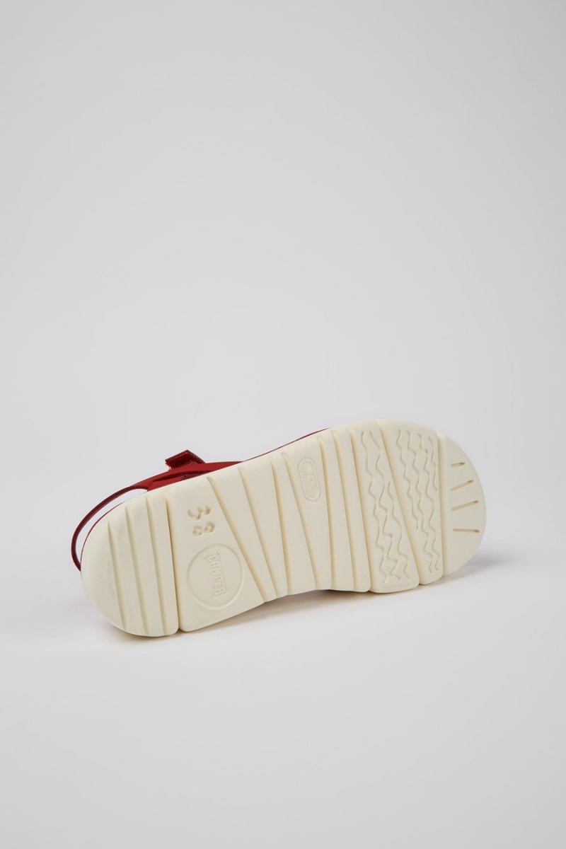 Sandalias Camper Oruga Mujer Rojas | XFOPA-7249