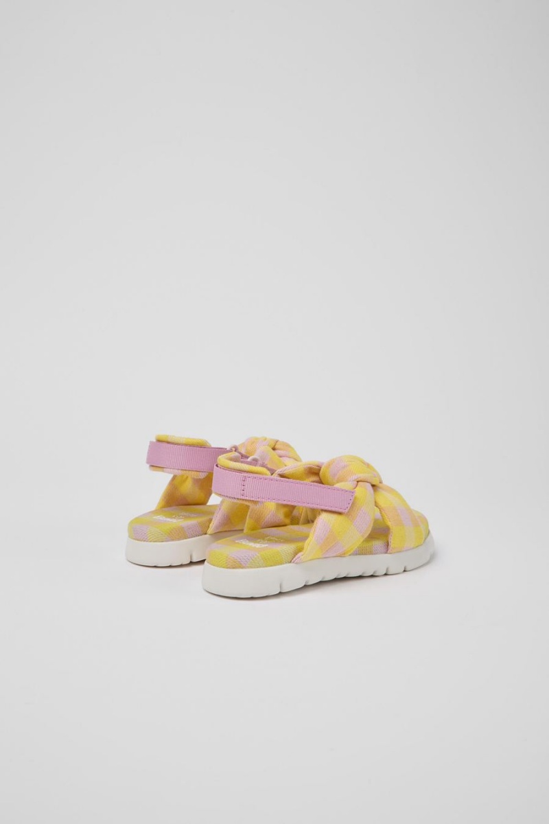 Sandalias Camper Oruga Niña Amarillo | GZRJX-6901