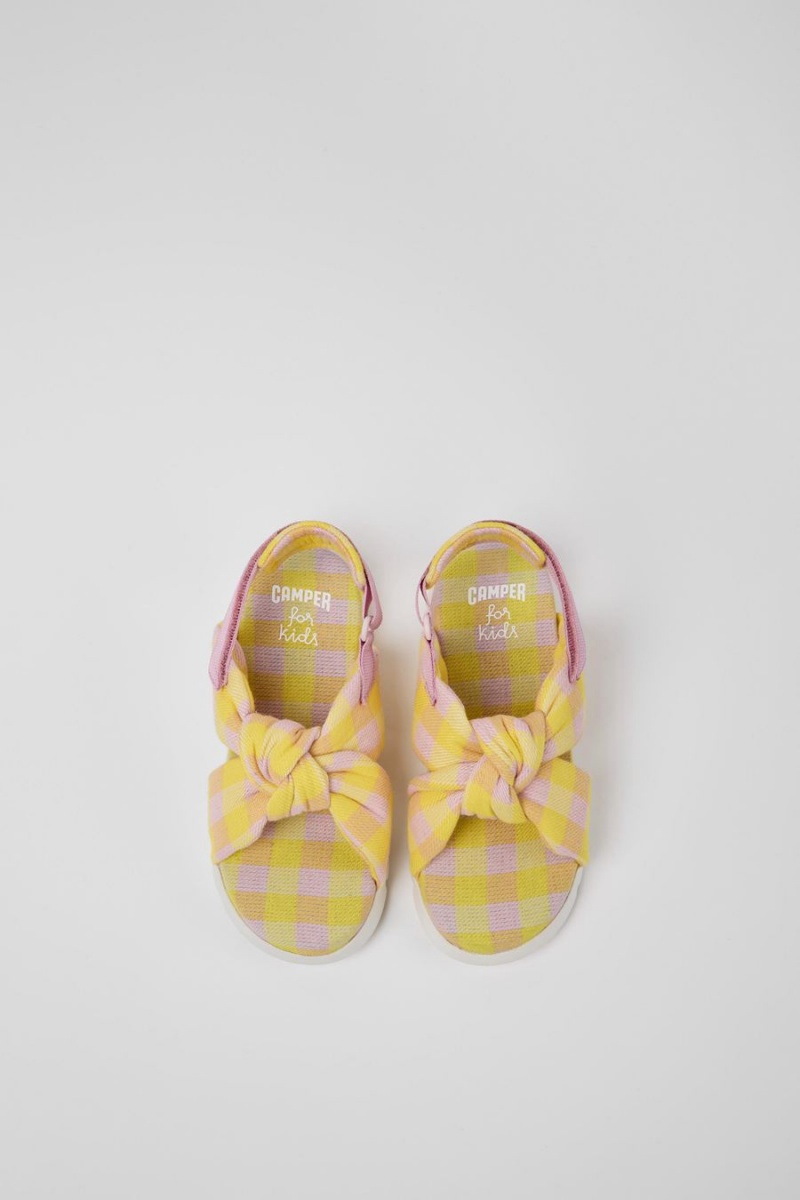 Sandalias Camper Oruga Niña Amarillo | GZRJX-6901