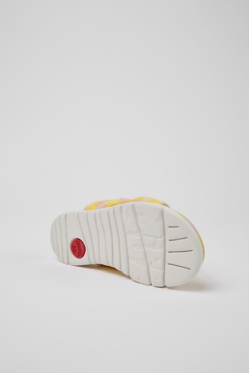 Sandalias Camper Oruga Niña Amarillo | GZRJX-6901