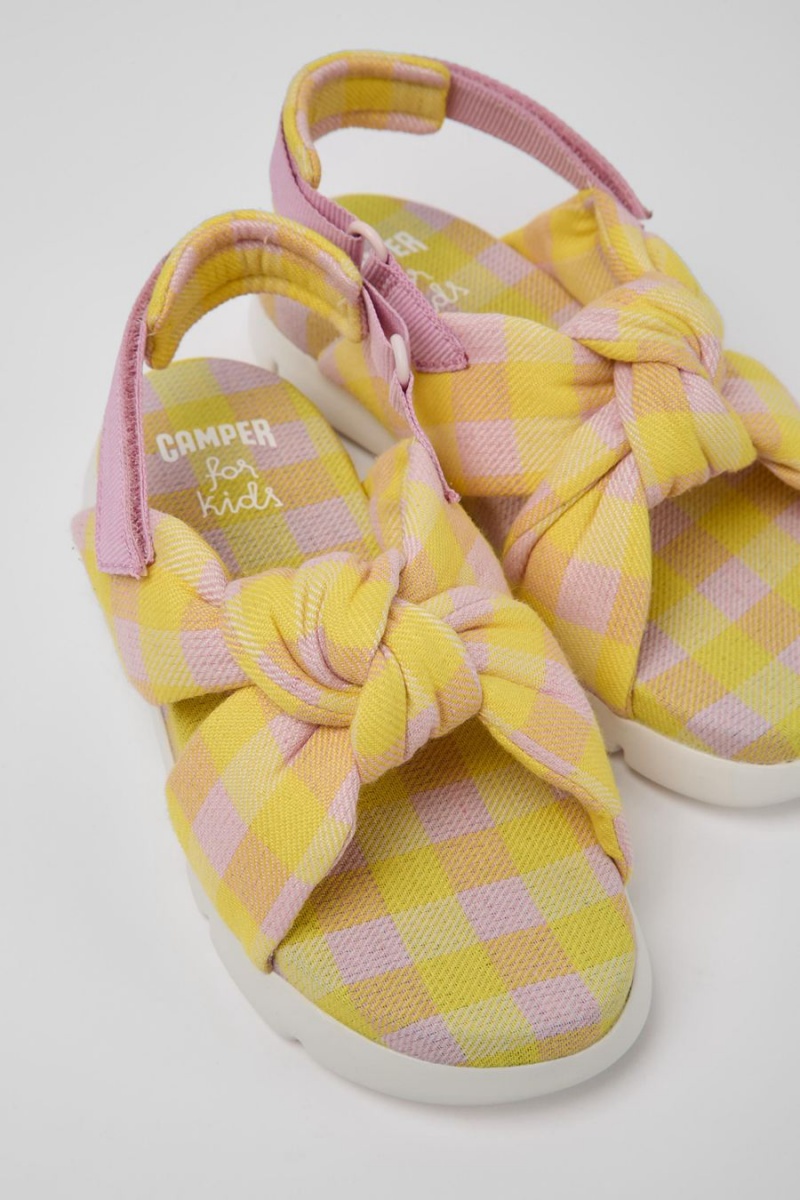 Sandalias Camper Oruga Niña Amarillo | GZRJX-6901