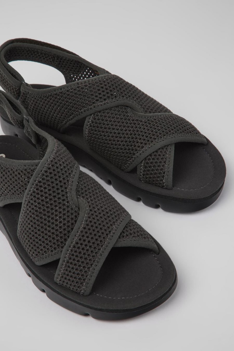 Sandalias Camper Oruga Textil Mujer Gris | PCMJW-3921