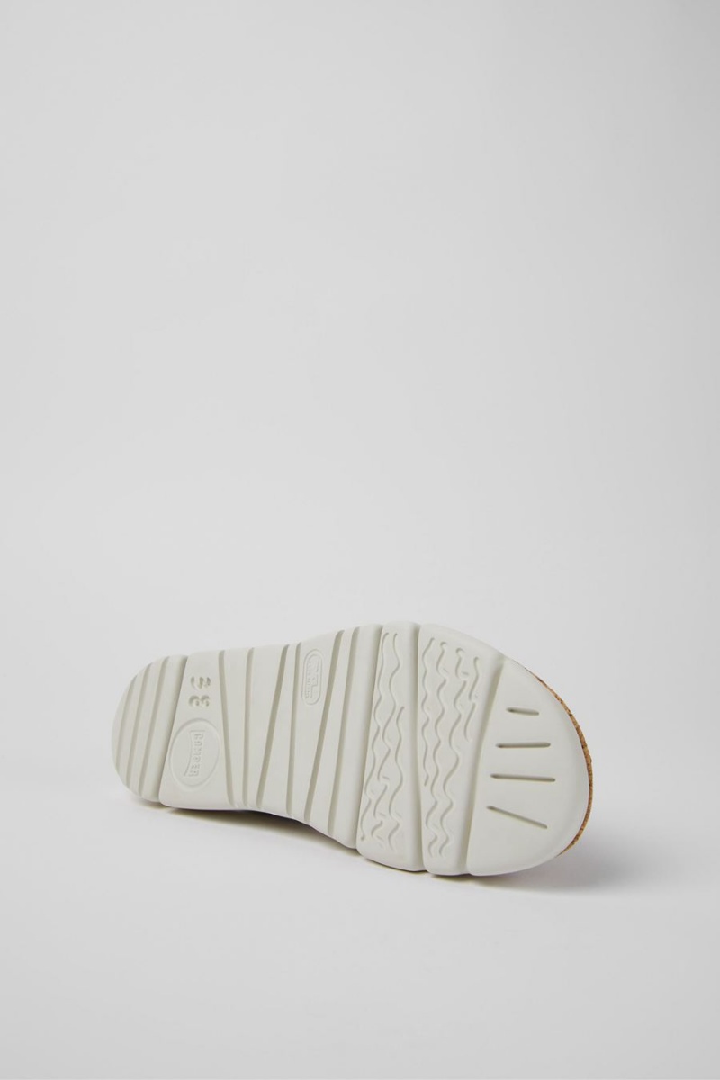 Sandalias Camper Oruga Textil Mujer Verde | AHVRT-5136