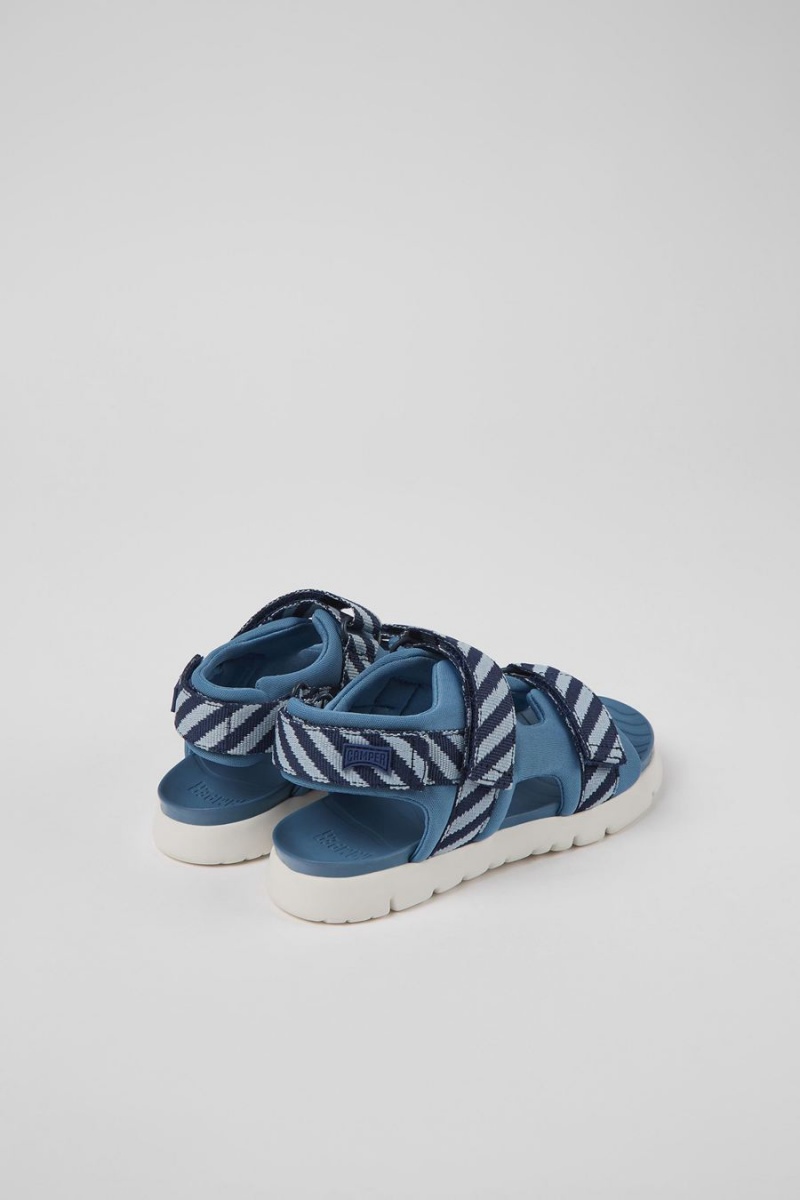Sandalias Camper Oruga Textil Niño Azules | LSKRP-3415