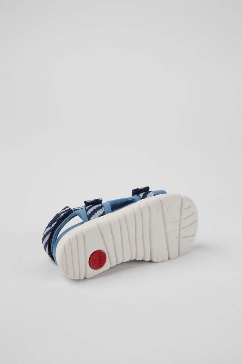 Sandalias Camper Oruga Textil Niño Azules | LSKRP-3415