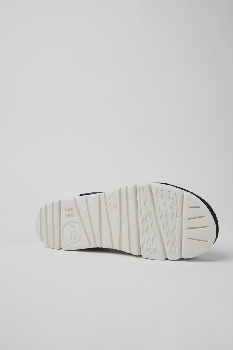 Sandalias Camper Oruga Up Cuero Mujer Negras | MDZXG-6514
