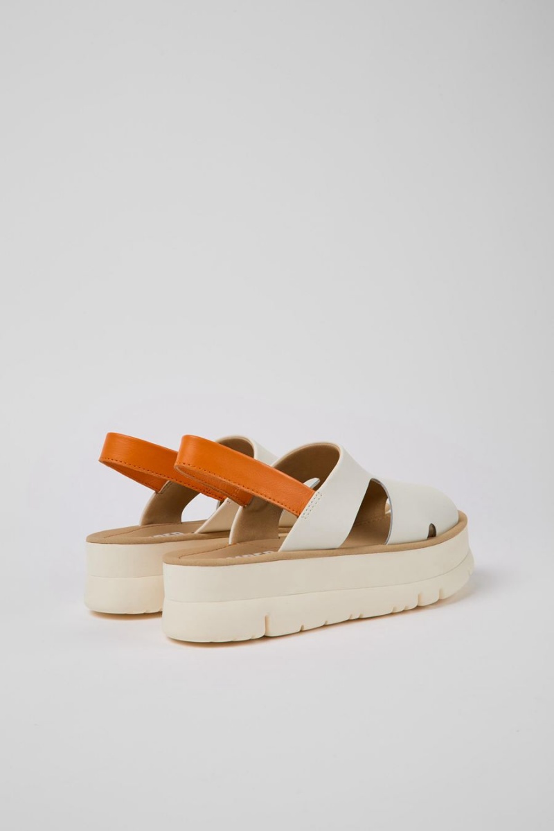 Sandalias Camper Oruga Up Mujer Blancas | OXTJG-5240