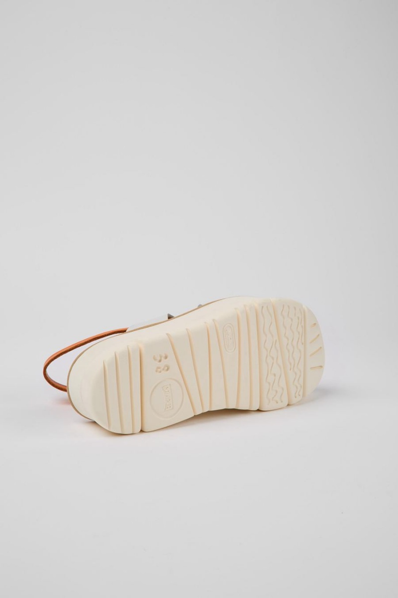 Sandalias Camper Oruga Up Mujer Blancas | OXTJG-5240