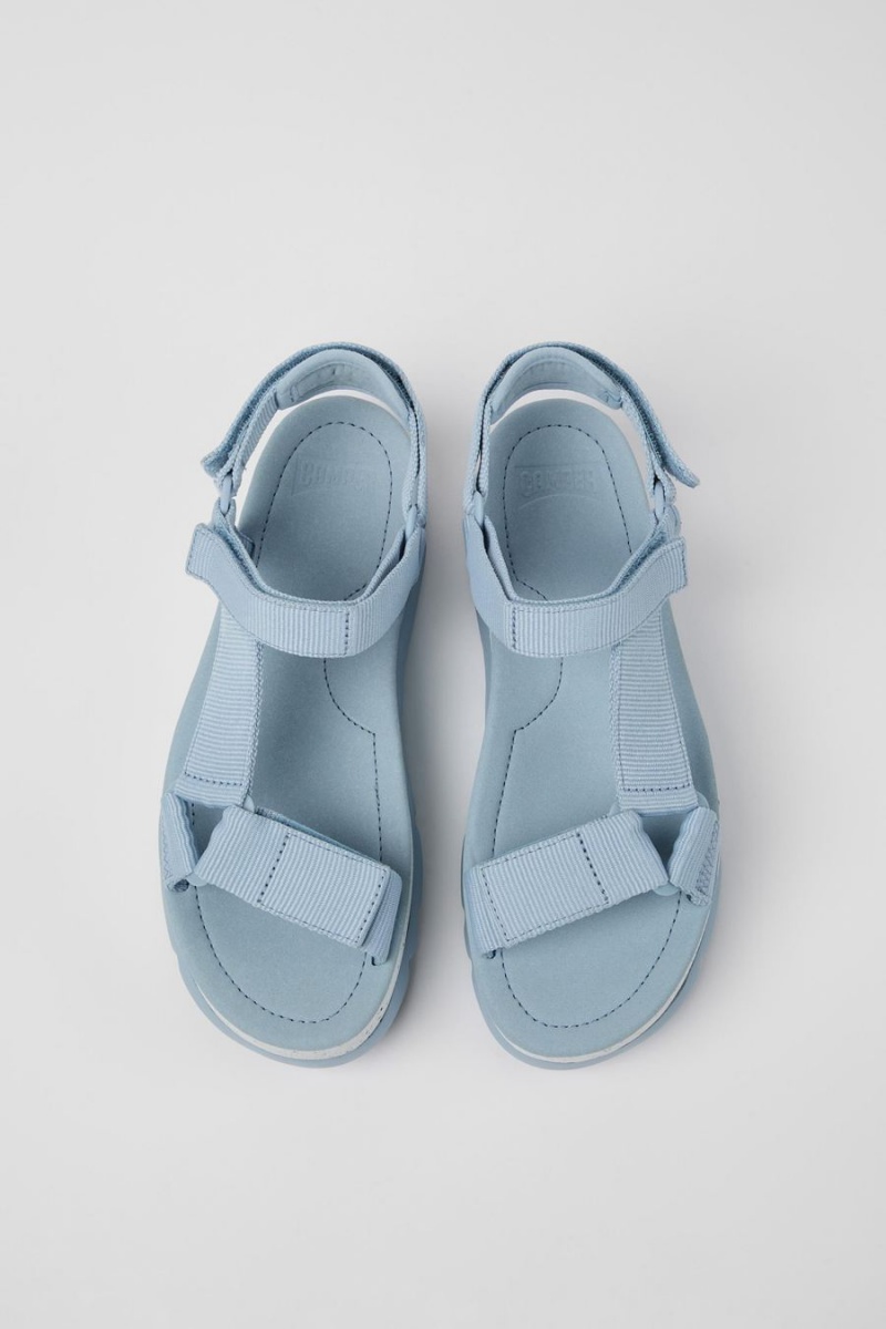 Sandalias Camper Oruga Up Textil Mujer Azules | GPESI-3548