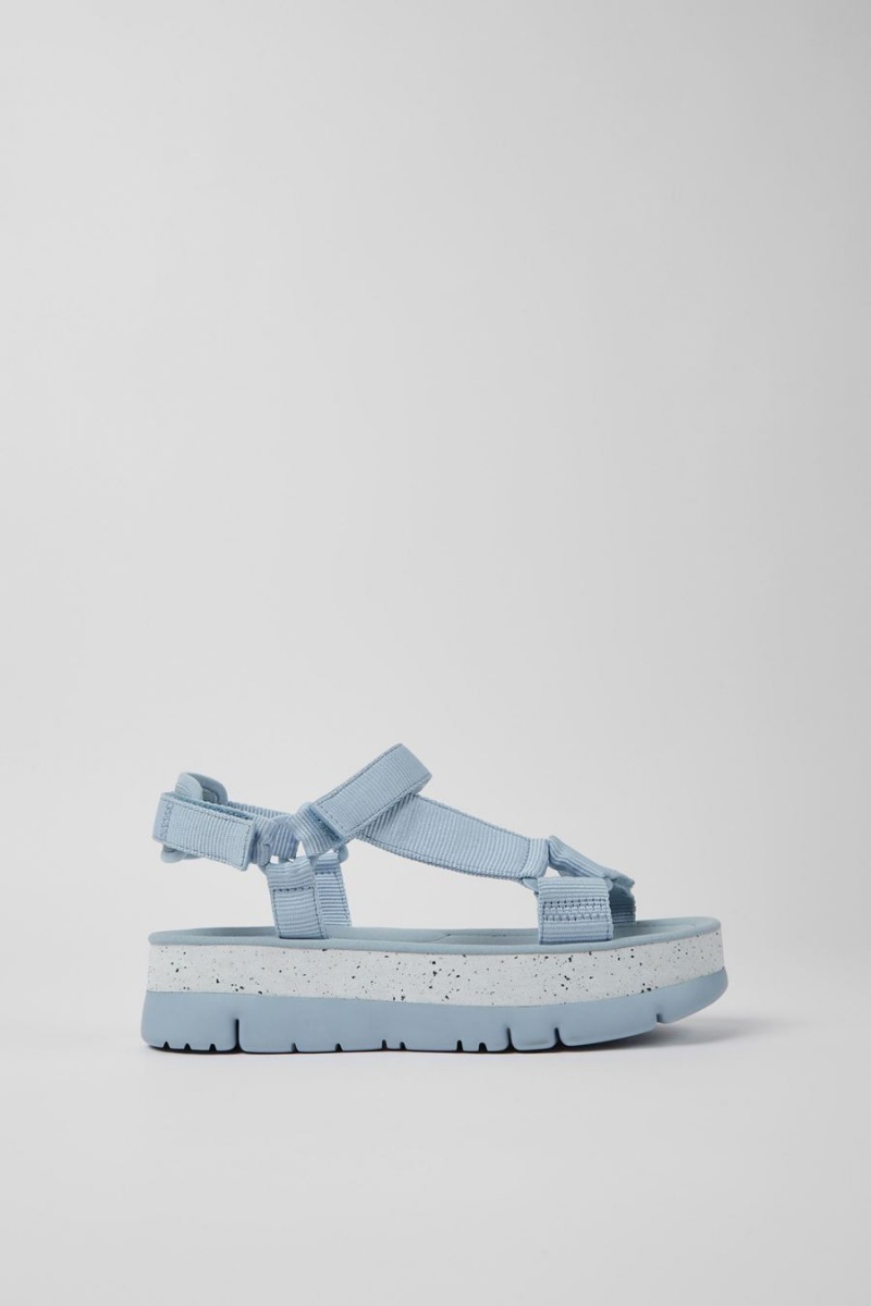 Sandalias Camper Oruga Up Textil Mujer Azules | GPESI-3548