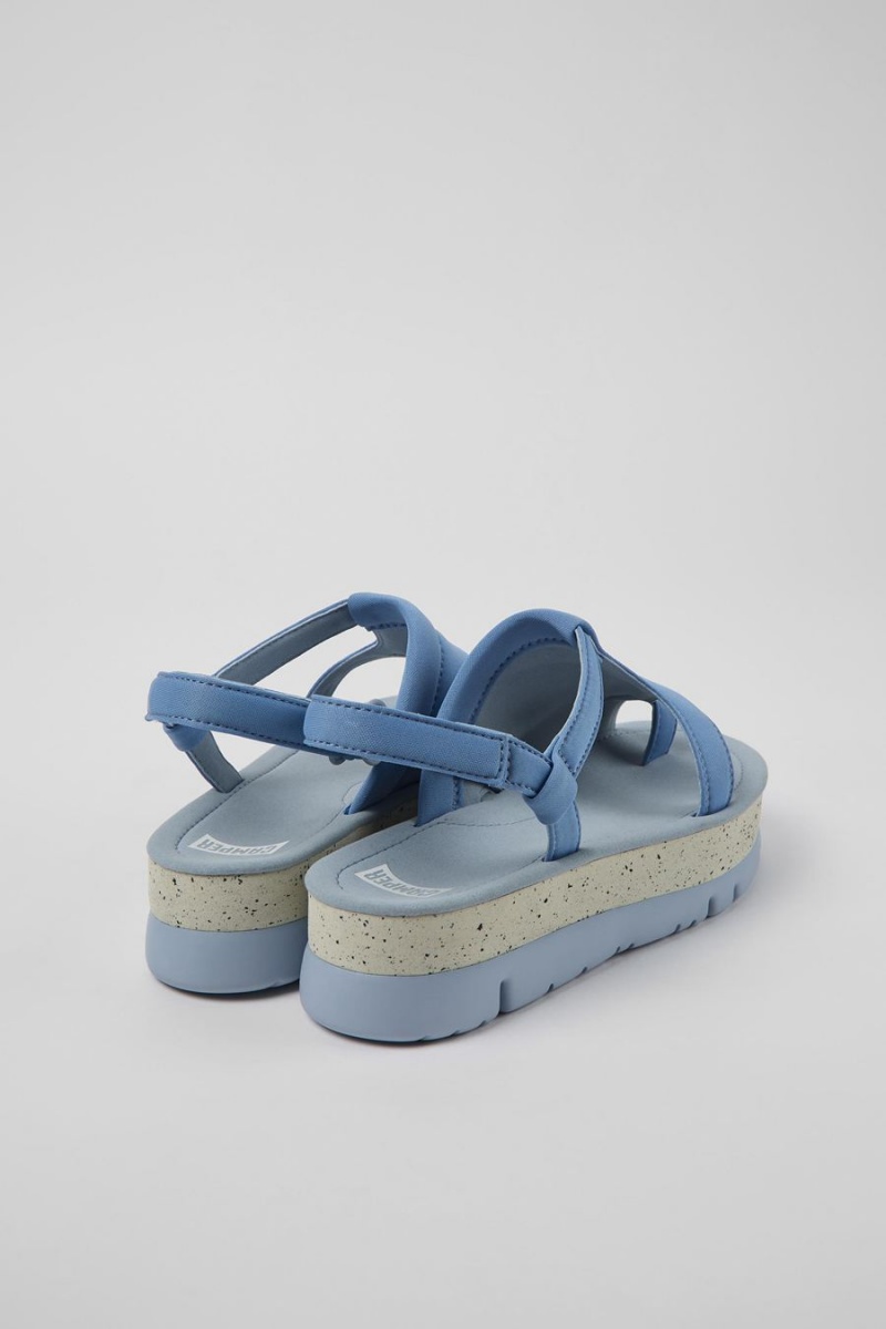 Sandalias Camper Oruga Up Textil Mujer Azules | AIKQL-9014