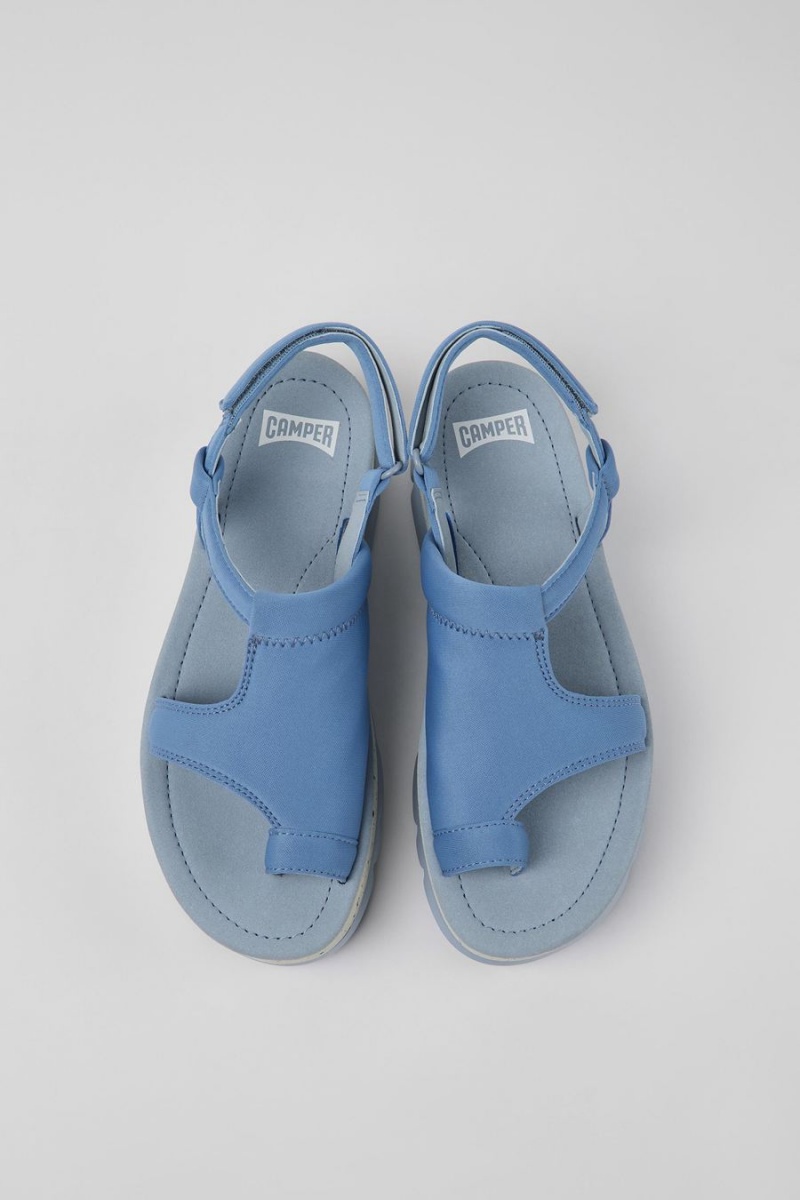 Sandalias Camper Oruga Up Textil Mujer Azules | AIKQL-9014