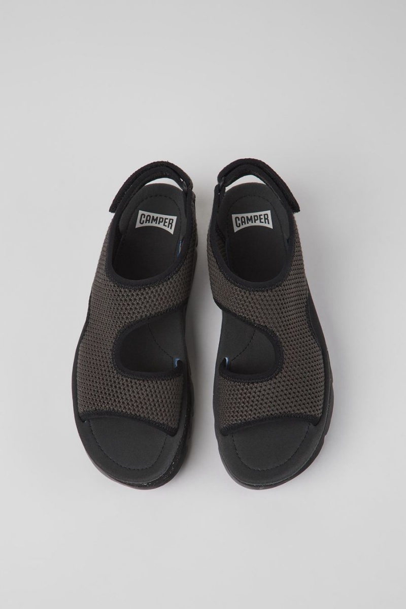 Sandalias Camper Oruga Up Textil Mujer Gris | AJZPX-6082