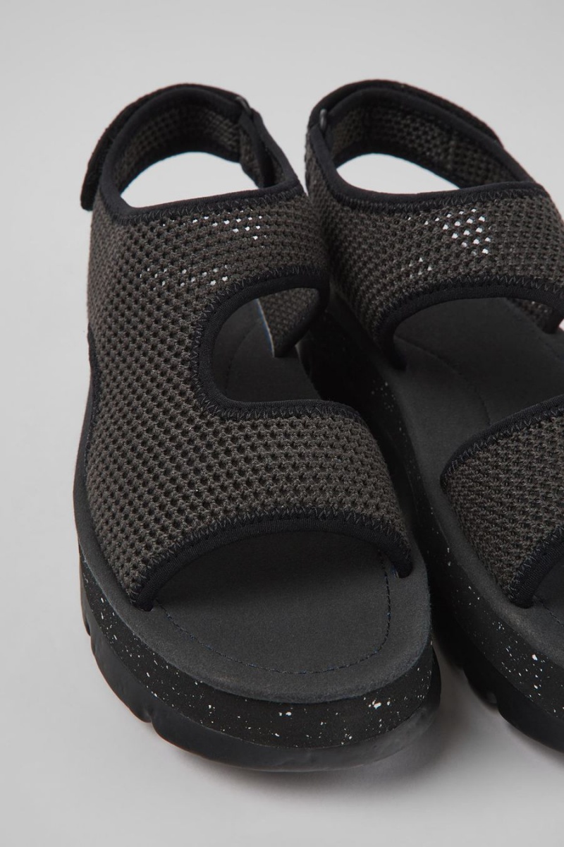 Sandalias Camper Oruga Up Textil Mujer Gris | AJZPX-6082