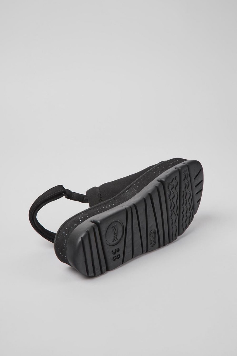 Sandalias Camper Oruga Up Textil Mujer Negras | MEKID-8154