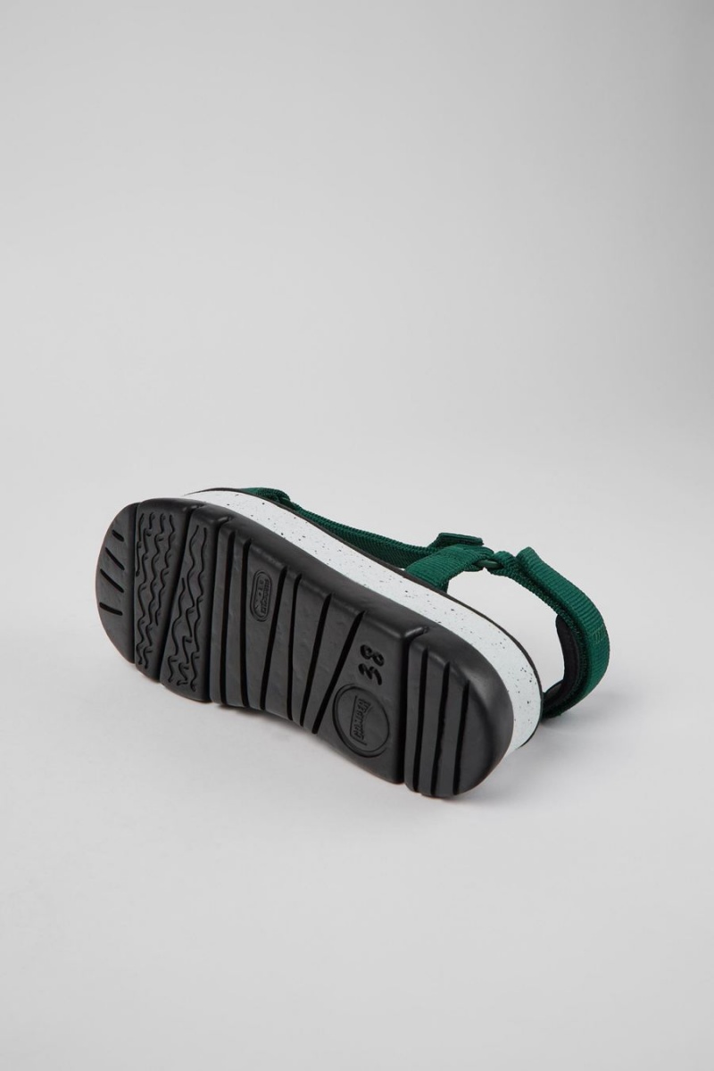 Sandalias Camper Oruga Up Textil Mujer Verde | KFMHC-1906
