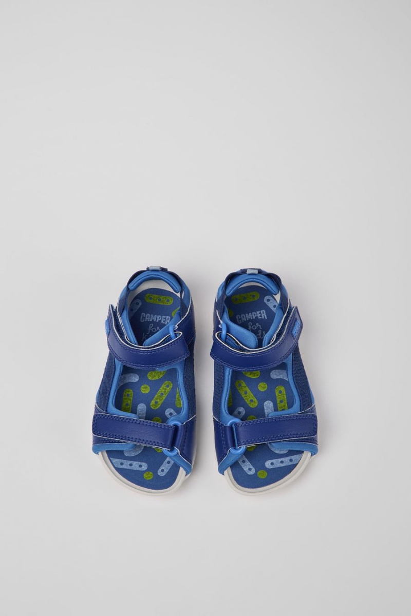 Sandalias Camper Ous Niño Azules | DLNYJ-7952