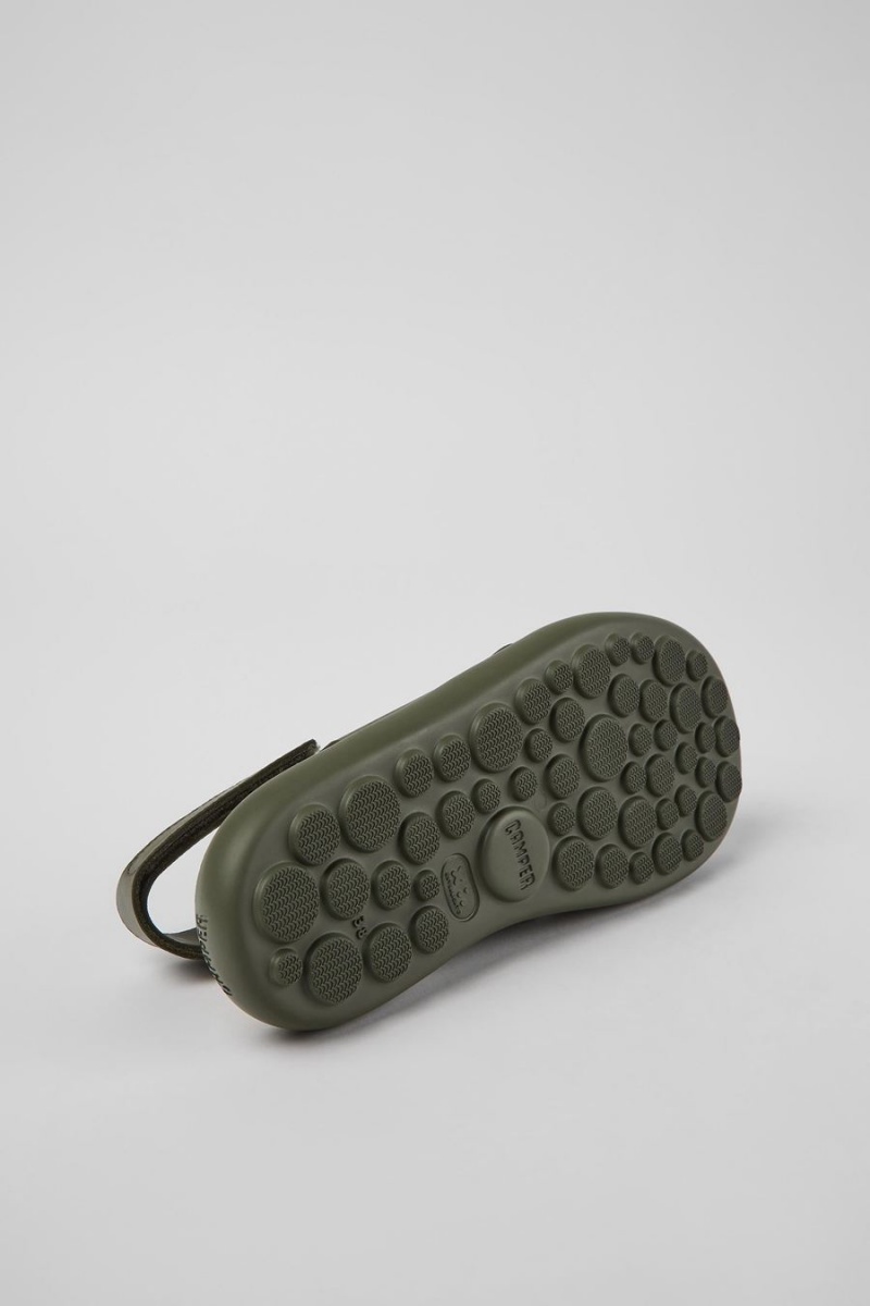 Sandalias Camper Pelotas Flota Cuero Mujer Verde | UGMWA-2086