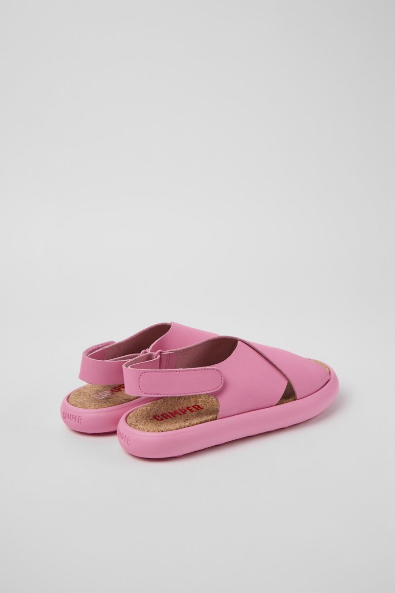 Sandalias Camper Pelotas Flota Cuero Mujer Rosas | CXGDJ-1437